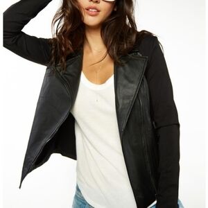 David Lerner lamb skin leather jacket